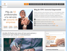 Tablet Screenshot of blog.cinc.com